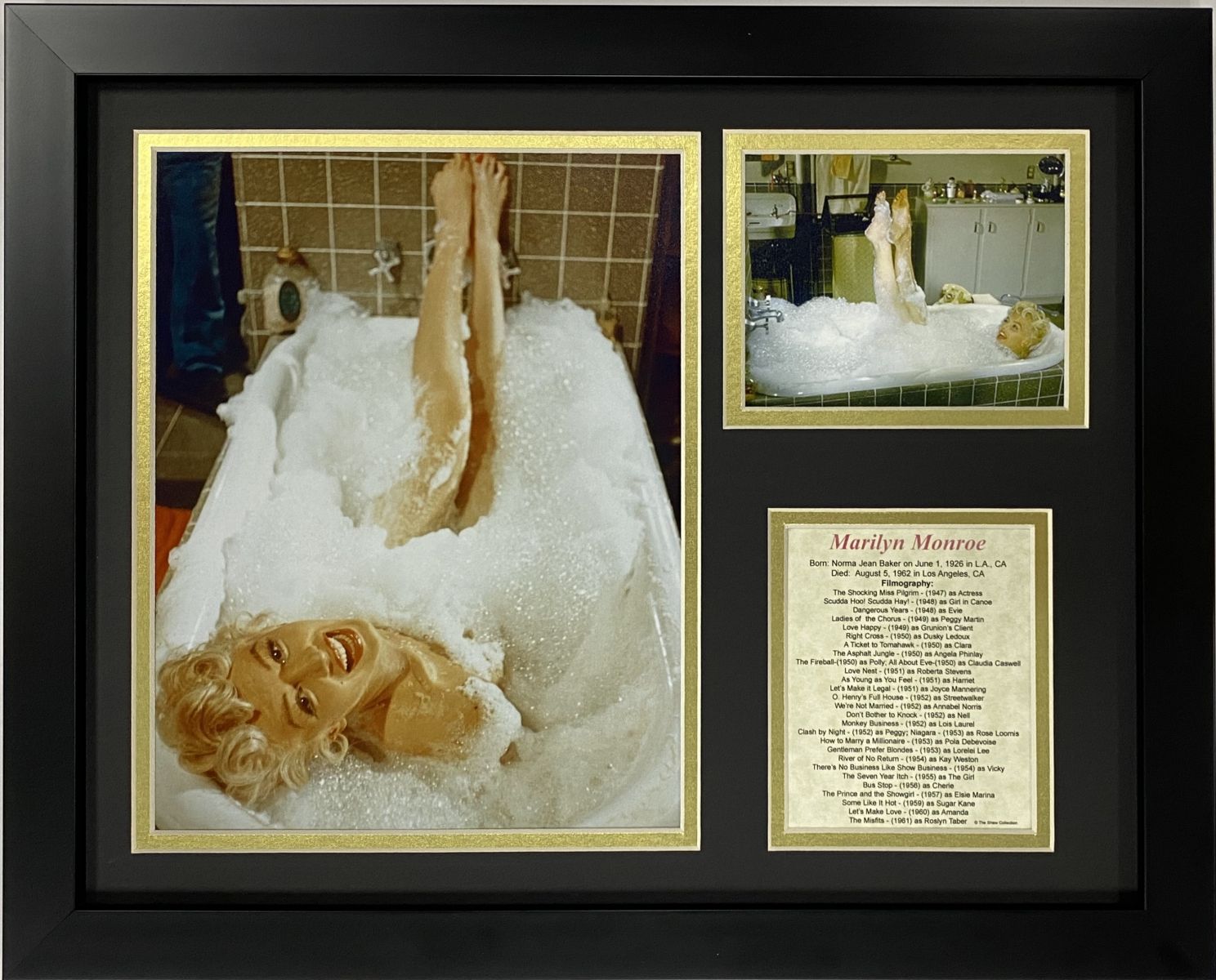 Marilyn Monroe Bathtub Framed Art Marilyn Monroe at